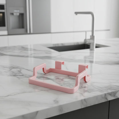 poubelle sous evier rose sans perçage fixation porte PraticoColor