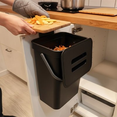 Poubelle suspendue adaptée déchets organiques HangBin
