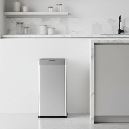 Poubelles automatiques 50l capteur infrarouge ouverture simple acier inoxydable MotionLuxeSingle50