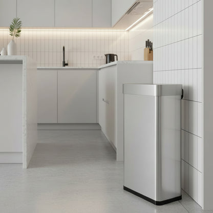 Poubelles automatiques 50l rectangulaires compactes sans contact pratiques MotionLuxeSingle 50