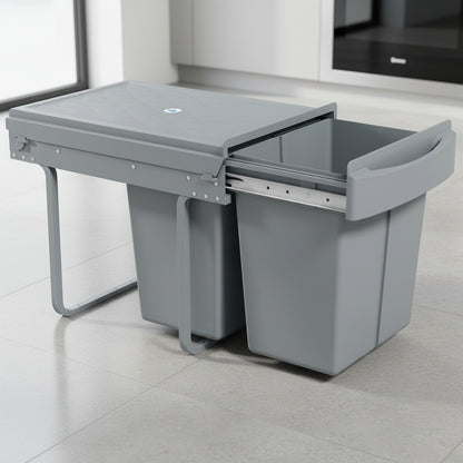 Poubelles coulissantes sous evier couvercle ABS hermétique anti odeurs BacCoulissant