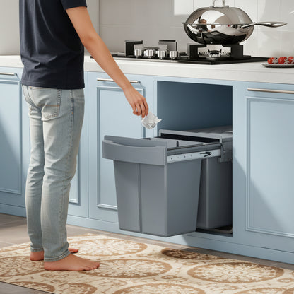 Poubelles coulissantes sous evier gain espace sol libéré BacCoulissant