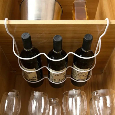 Range bouteille design métal pour placard cuisine organisée