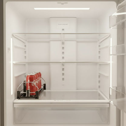 range bouteille frigo une rail glissant auto push design noir