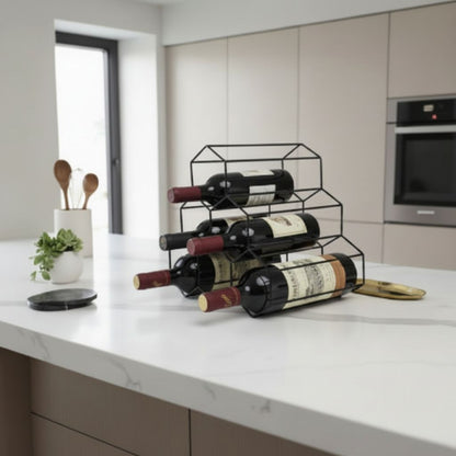 range bouteille metal noir polyvalent pour vin bière boissons