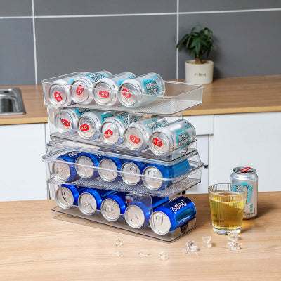 Range bouteille transparent empilable, gain de place intelligent