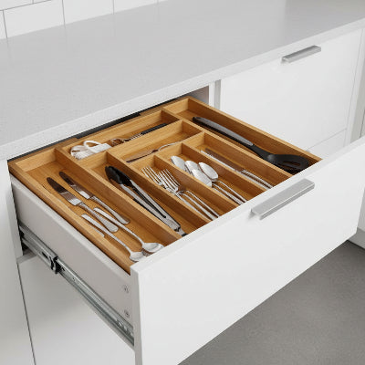 range couvert bambou massif durable dans tiroir Elegance Pratique