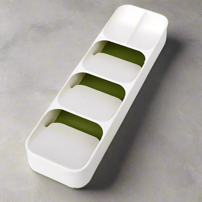 range couvert compacte grande capacité blanc vert vide Pistachio