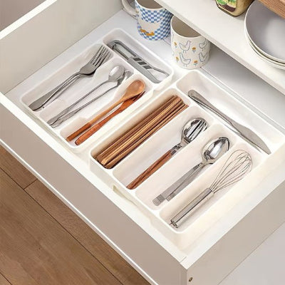 range couverts tiroir pour cuisine organise ClairNet Blanc