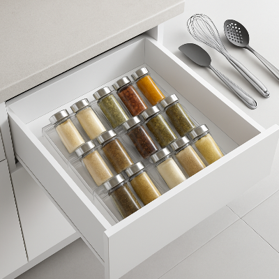 range epice pour tiroir accessible et pratique GlissiSaveur