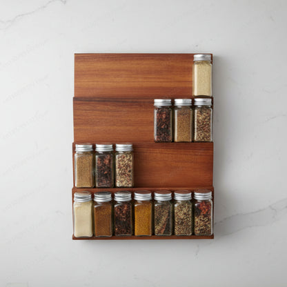 Range épice tiroir 4 niveaux bois acacia AcaciaSpice