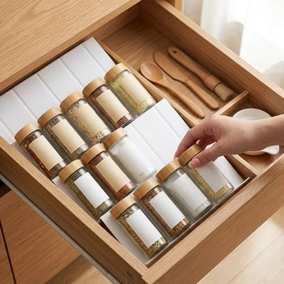 range épices pour tiroir 4niveaux femme récupère pots inclines tiroir 