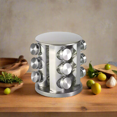 range épices rotatif inox pratique et design Rotarome