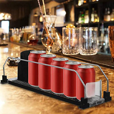 rangement bouteille cuisine avec poussoir a ressort un rail