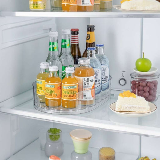 rangement bouteille cuisine et réfrigérateur transparent Spinova