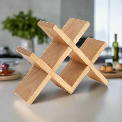 Rangement bouteille de vin horizontal pour 4 bouteilles