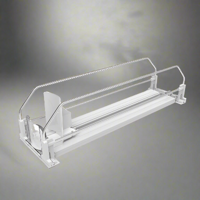 rangement bouteille une rail glissant auto push design blanc