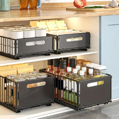 rangement coulissant cuisine en acier robuste et durable Glissia