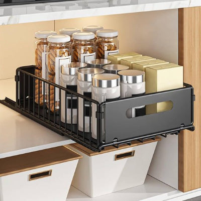 rangement coulissant cuisine poignée ergonomique intégrée Glissia
