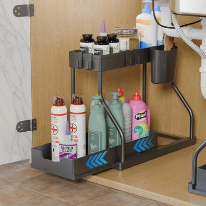 Rangement coulissant sous evier mécanisme fluide durable années FlexiSink