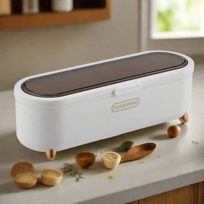 rangement des epices multi compartiments AromaBox blanc perle