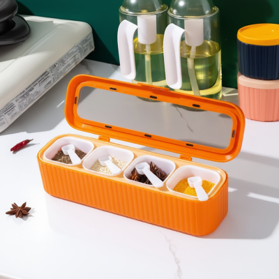 rangement epice 4 compartiments facile QuadraSaveur orange