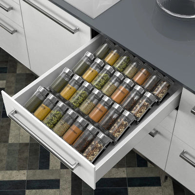 rangement epices tiroirs charge de pots d assaisonnement pratique
