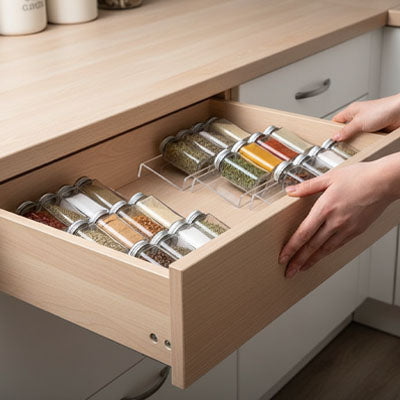 rangement epices tiroirs organisation optimale cuisine moderne epiceclair