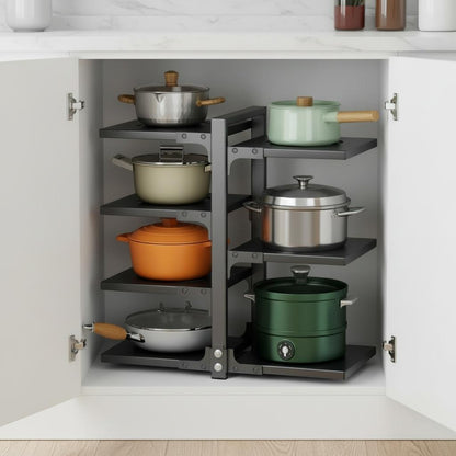 rangement poele et casserole adaptee aux grandes casseroles StackSmart gris