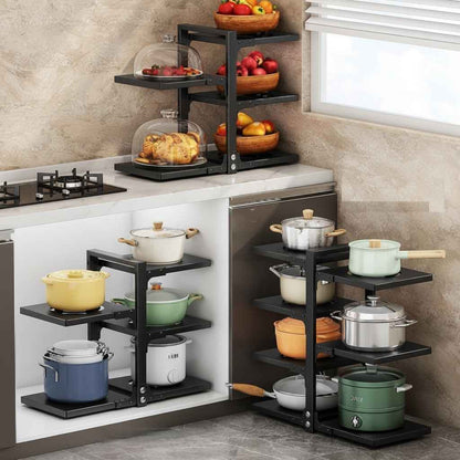 rangement poele et casserole plan de travail placard StackSmart