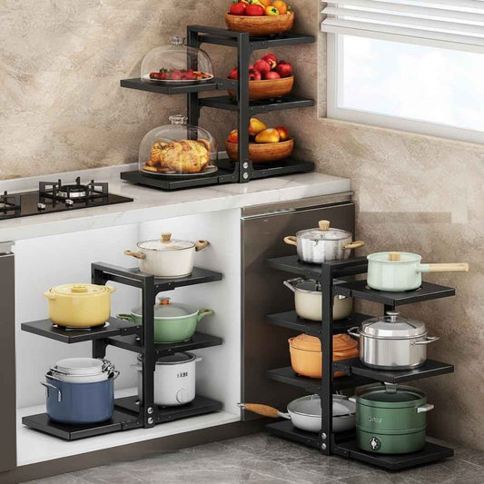 rangement poele et casserole plan de travail placard StackSmart