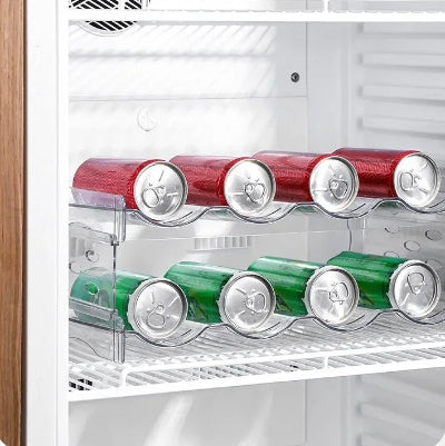 Rangement pour bouteille et canettes transparent frigo