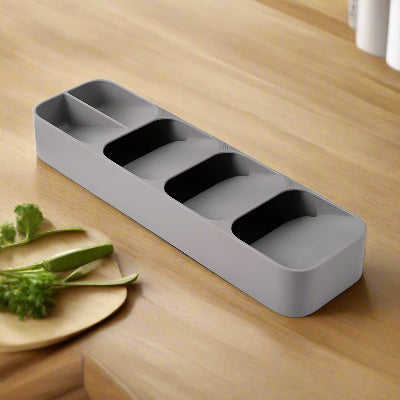 rangement pour couverts 5 compartiments pour tiroir range OrdreaCouverts gris