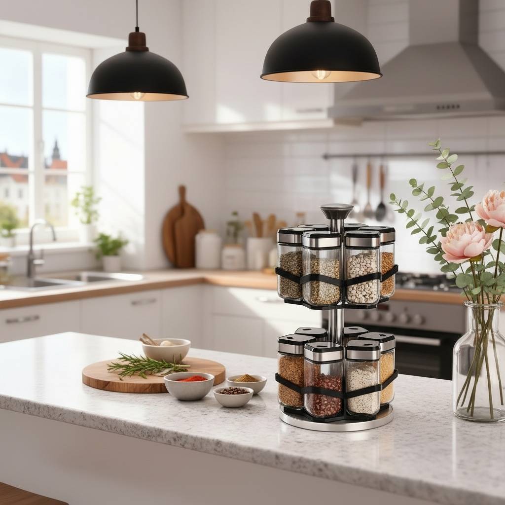 rangement pour epice rotatif 360 degrés cuisine SpiceCarousel