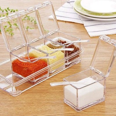 rangement pour épices avec compartiments indépendants AcrySpice