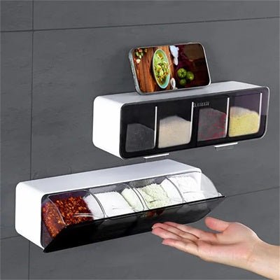 rangement pour épices seasoningbox noir support pratique