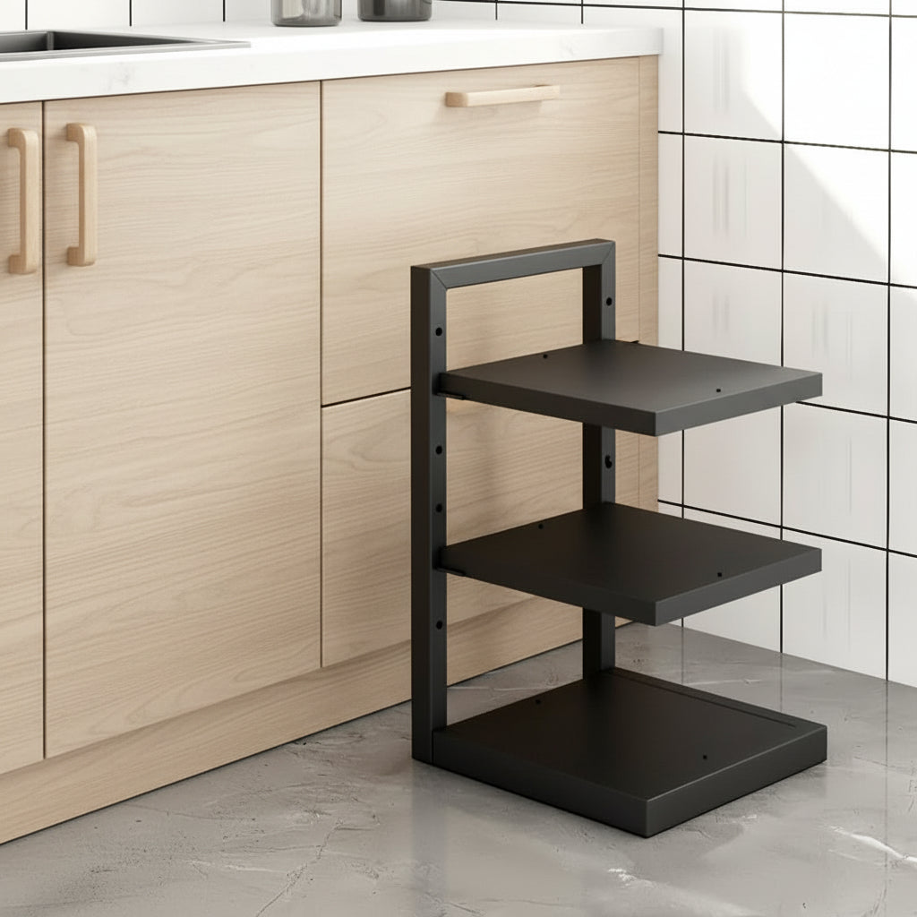 Rangement sous évier 3 niveaux casseroles poêles organisés ChefStack Elite