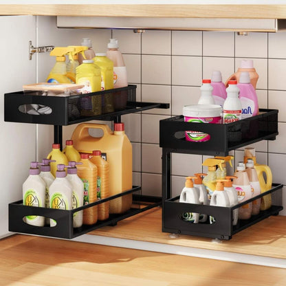 Rangement sous évier coulissant fixation immobile aucun glissement SpaceSaver