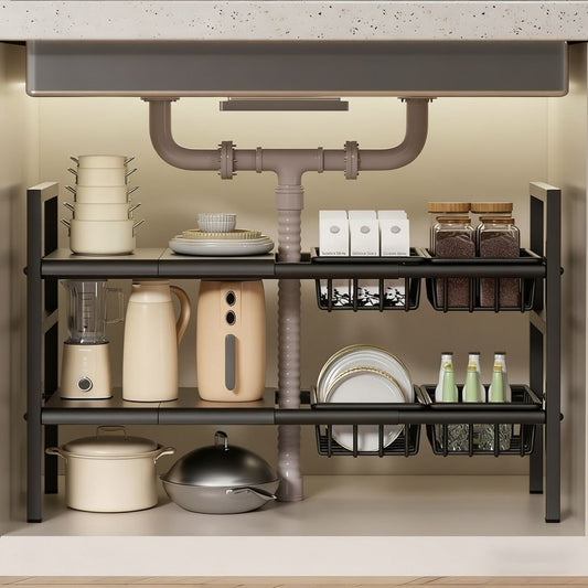 Rangement sous évier cuisine extensible 53 à 88 cm SinkMaster