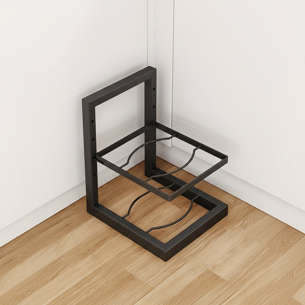 rangement sous evier étagère casseroles réglable modulable 2 niveaux PanOrder