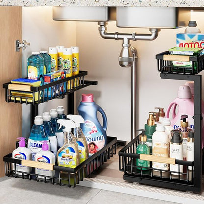 rangement sous evier etagere metal coulissante gain place OrgaSink