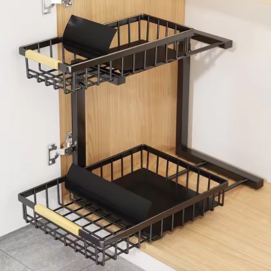 rangement sous evier pnier coulissant cuisine acces facile OrgaSink