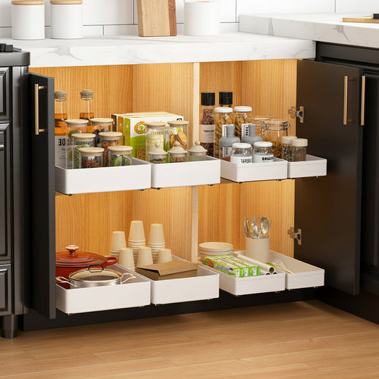 rangement tiroir epices coulissant blanc cuisine FlexiDraw