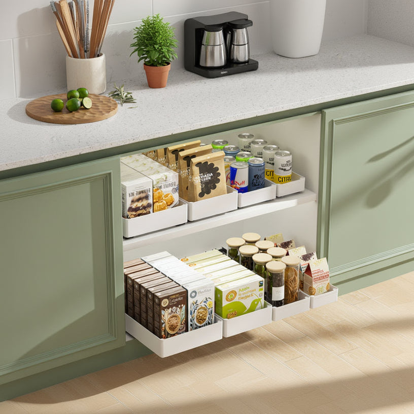 rangement tiroir epices modulable sans outils installation FlexiDraw