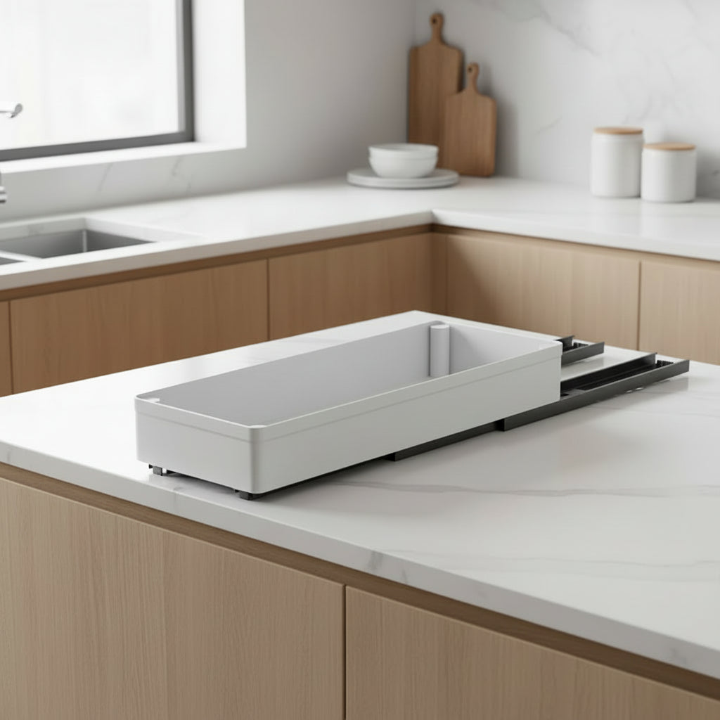 rangement tiroir epices petite taille coulissant blanc FlexiDraw