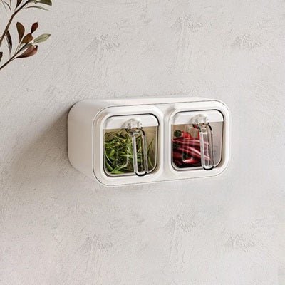 ranges epices deux boites murale blanche design nordique epicea luxe