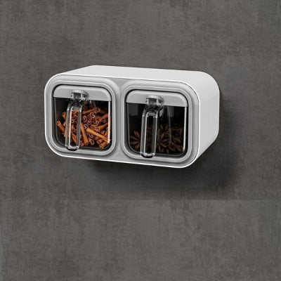ranges epices deux boites murale grise design nordique