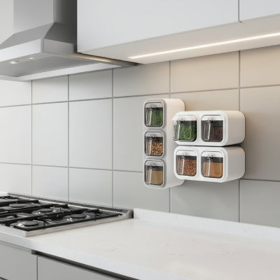 ranges epices mural multiboxe avec fixation sans percage Epicea Luxe