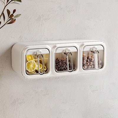 ranges epices trois boites murale blanche design nordique epicea luxe