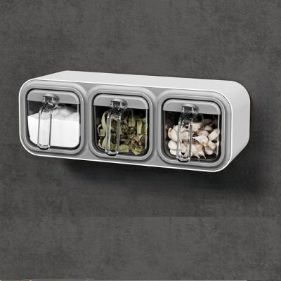 ranges epices trois boites murale grise design nordique